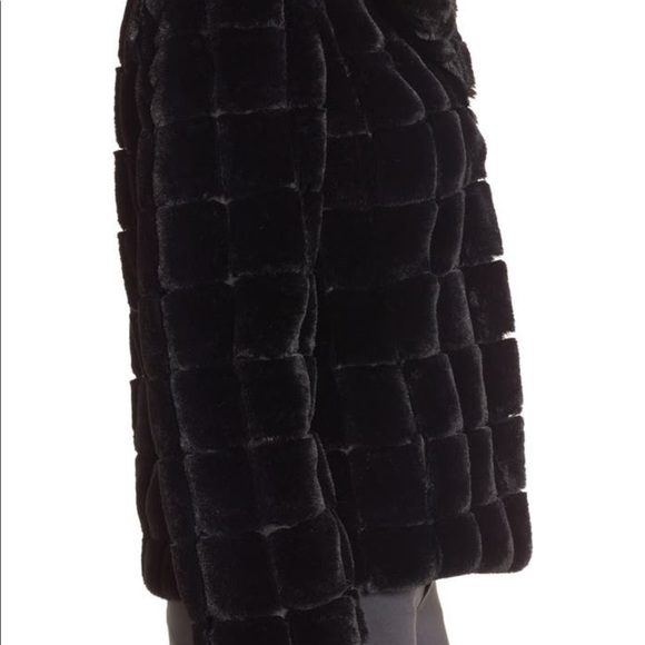 Kristen Blake Faux Fur Jacket Coat XS Black - Picture 7 of 12